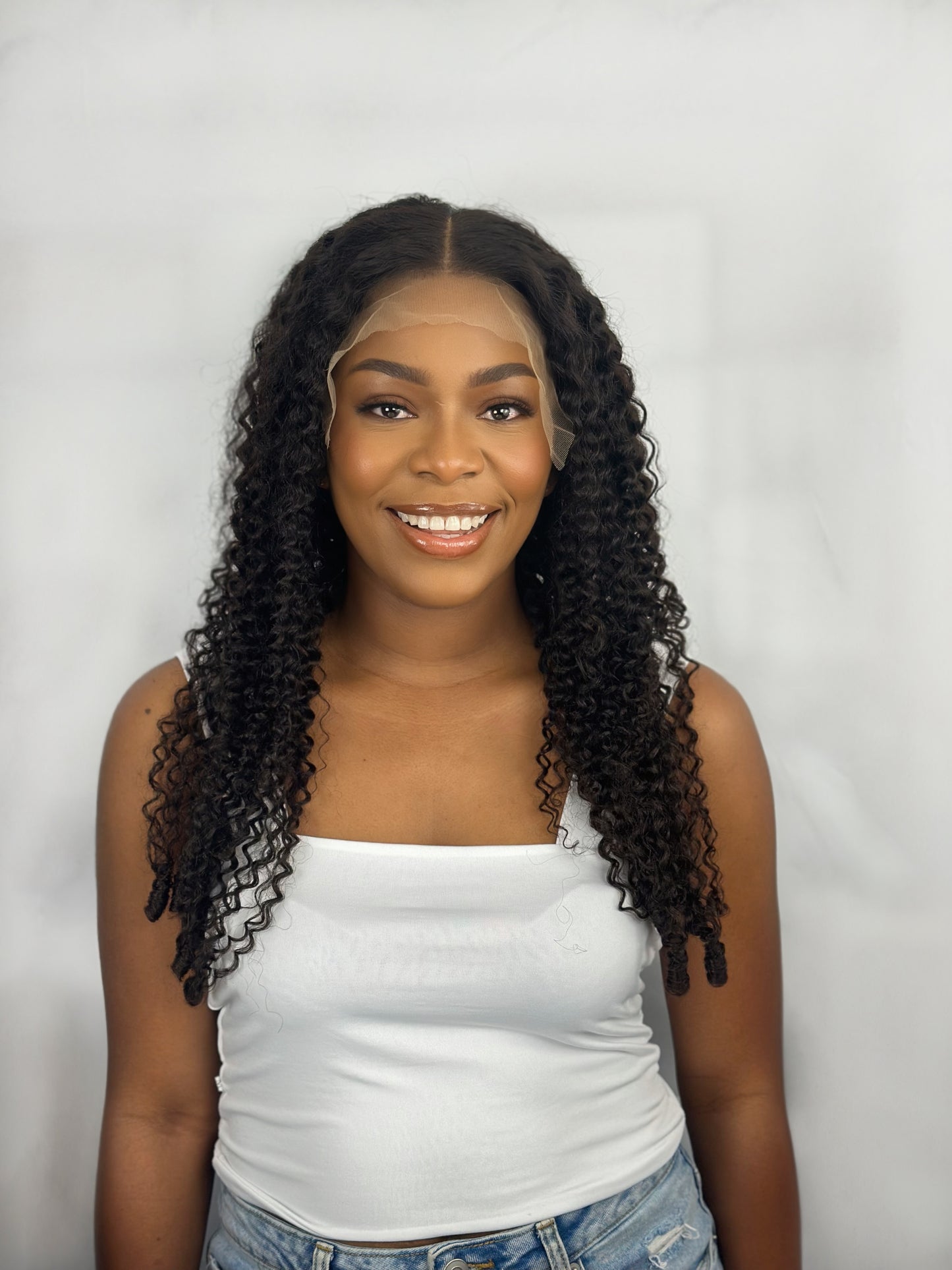 12A Raw hair Burmese curyl 6x8 Closure HD  Lace Wig 26 Inches  300% Density