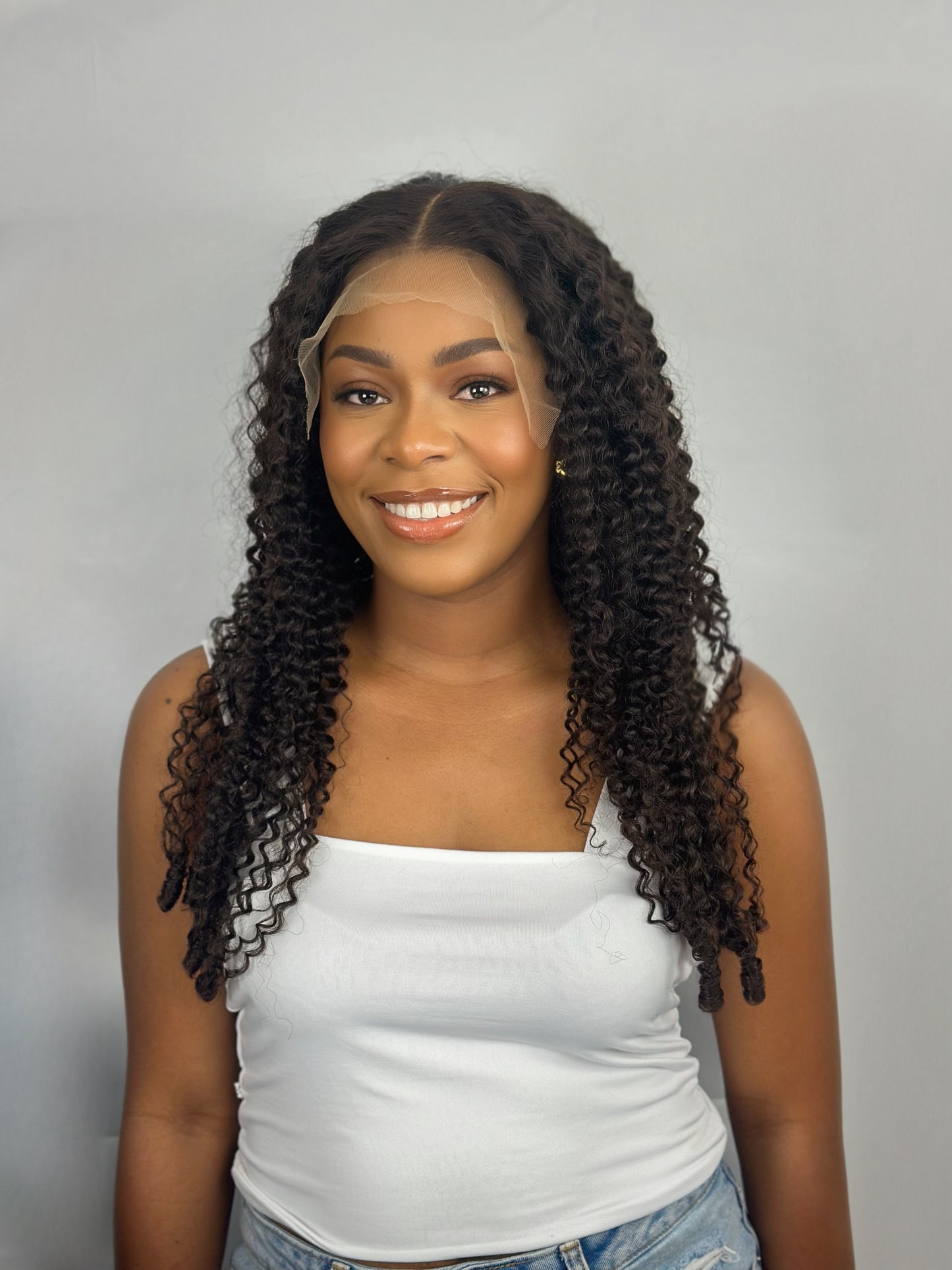 12A Raw hair Burmese curyl 6x8 Closure HD  Lace Wig 26 Inches  300% Density