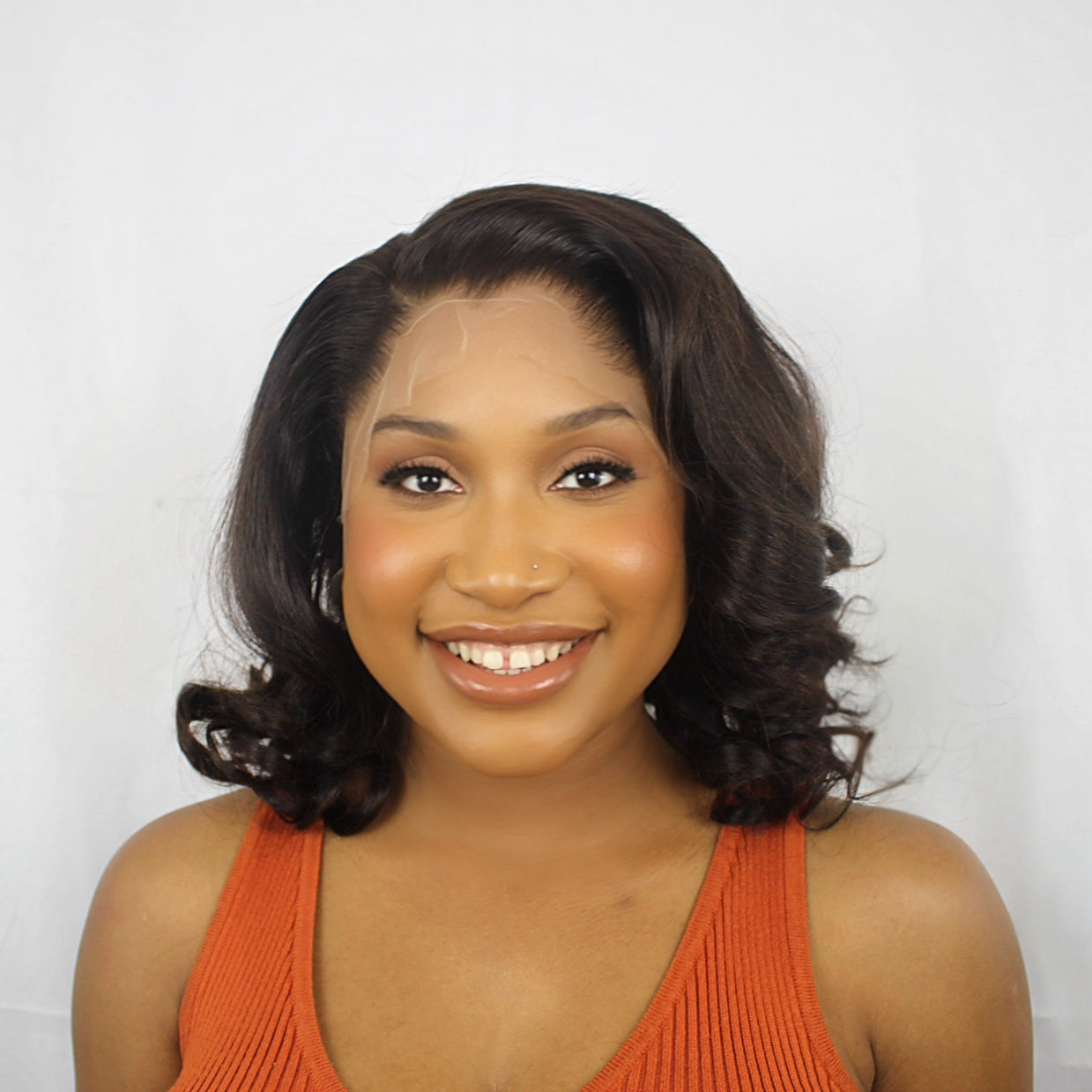 12A Raw Hair Curly 6x8 HD Lace Closure Wig - 14 Inches  250% Density