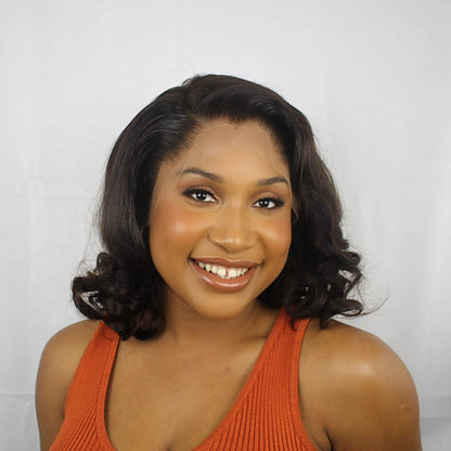 12A Raw Hair Curly 6x8 HD Lace Closure Wig - 14 Inches  250% Density