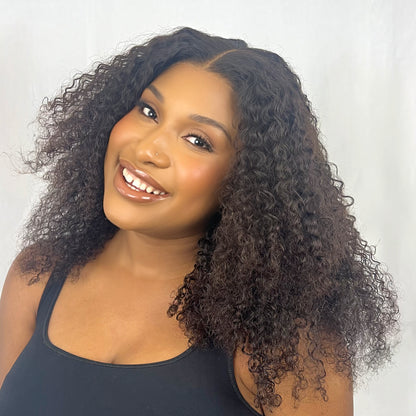 12A Raw Hair Curly Deep 6x8 HD Lace Glueless Wig - 16 Inches 250% Density