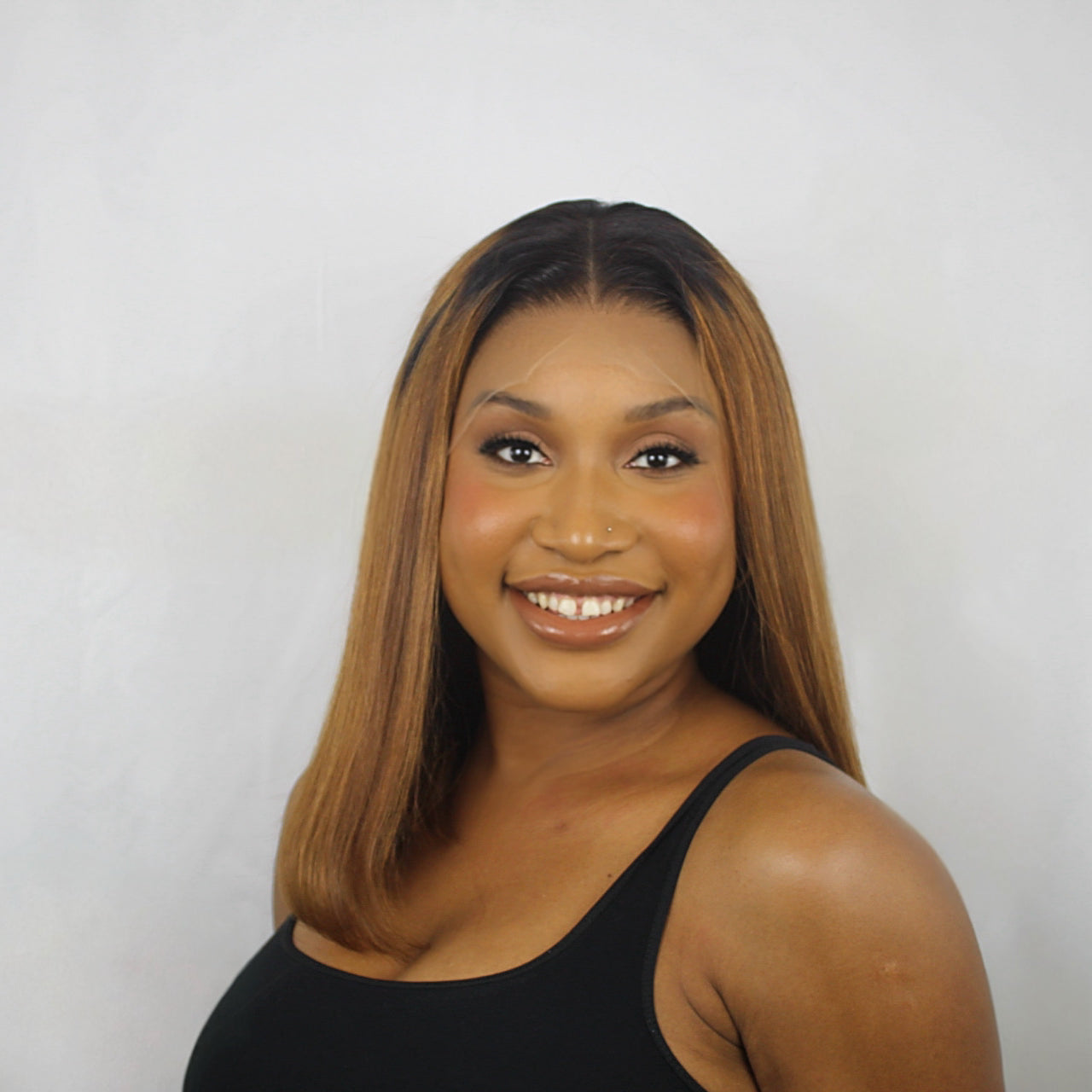 13x4 HD Lace Center Part Wig – 14 Inches, 200 % Density, Custom Color