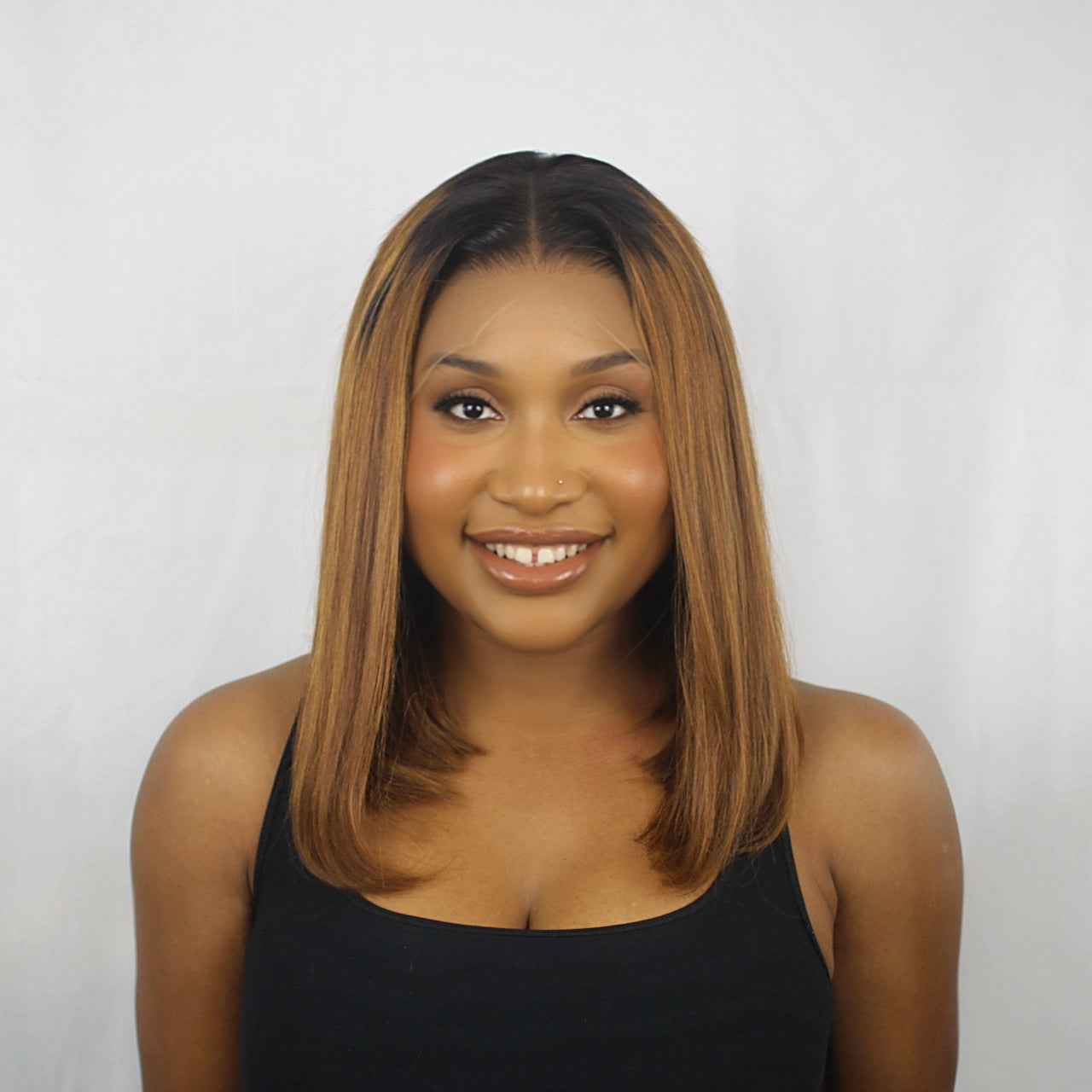 13x4 HD Lace Center Part Wig – 14 Inches, 200 % Density, Custom Color